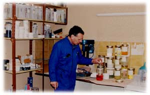 Vue partielle du laboratoire de recherche